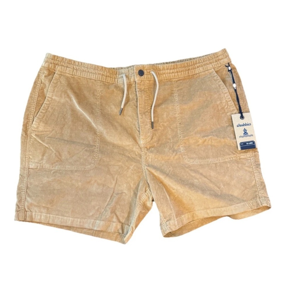 Chubbies Travertines 5.5 Inch Corduroy Stretch Shorts Mens XXL Khaki Brown NWT